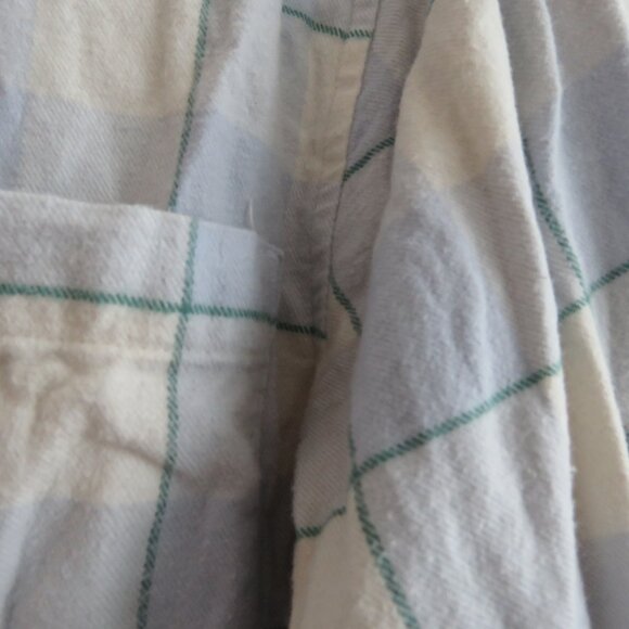 MARINE LAYER Monterey Flannel Shirt in Cool Blue Plaid Casual Gorpcore- Size XL - Picture 7 of 15